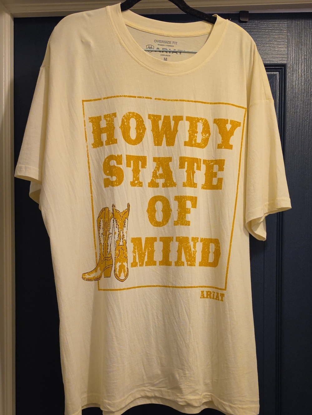 Ariat Medium Oversided Tee - Short Sleeve HOWDY STATE OF MIND